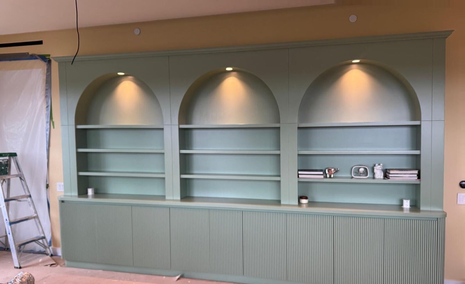 Detailed design concept for built-in cabinetry
